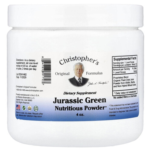 Christopher's Original Formulas, Jurassic Green, Ravitsemavaa Pölyä, 4 oz 1