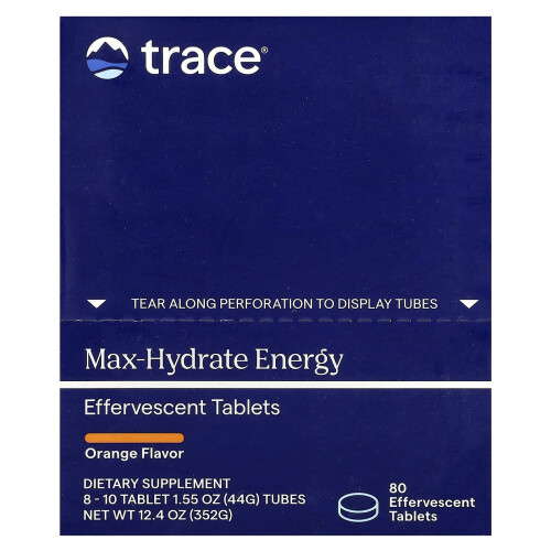 Trace Minerals Æ, TM Sport, Max-Hydrate Ενέργειας Εύφλεκτες Tablets, Πορτοκάλι, 8 Τυμπάνια, 10 Tablets Each 1