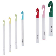 Crochet Hook Set,7/8/9/10/12/15/20mm Plastic Handle Crochet Hook Knitting Needles Thick  Tool DIY Crafts Accessories