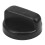 Kitchen 44 mm Diameter Plastic Black Button  for Gas Cooktop 12 4