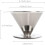 2X pour Over Coffee Dripper Reusable Drip Cone Coffee Filter Portable pour Over Coffee Maker Home Office Camping 9