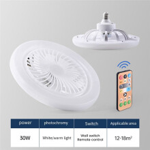 Ceiling Fan Ceiling Fans with Light and Remote E27 Enclosed Ceiling Fans with Light for Adult Kids Living Room Bedroom B