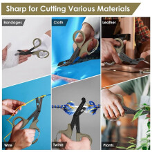 Medical-Scissors Trauma Shears with Carabiner, 7.5Inch Scissor Fluoride-Coated Grade Shears for EMT Workers 3PCS