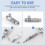 Durable Airbrush Quick Release Coupling Disconnect Connector Adapter Standard 1/8 Inch Plug Fitting 4