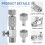 Durable Airbrush Quick Release Coupling Disconnect Connector Adapter Standard 1/8 Inch Plug Fitting 5