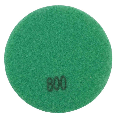 6 Almofadas de polimento de piso de diamante Peças Ligação de resina Piso de terrazzo Diâmetro 4 polegadas, 800 grit 2