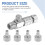 Durable Airbrush Quick Release Coupling Disconnect Connector Adapter Standard 1/8 Inch Plug Fitting 6