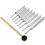8 Pack 256-512HZ Acier Tuning Fork Set Mallet Vibration Therapy Tools 2