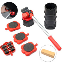 14PC Set Furniture Mover Tool Transport Set Transport Lifter Heavy Stuff Moving 4 Wheeled Mover Roller Hand Tools