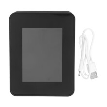 6 im 1 PM2.5 PM10 HCHO TVOC CO CO2 LuftqualitäTsdetektor CO CO2 Formaldehyd Monitor Home Office LuftqualitäTstester,Schwarz