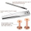 Copper Rivets and Burrs, Solid Brass Rust-Proof Studs Leather Copper Rivet for Leather Pure Copper Rivet Setting Tool 5