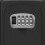 Wall Mount Key Lock Box,4 Position Outdoor Combination Lock Box, House Keys, Key Safe Secure Storage Lock Box,Black 5