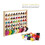 54 Spool Sewing Thread Stand, Wall Mount Sewing Thread Stand with Hook, Wooden Embroidery Organizer for Sewing 2