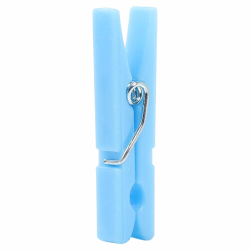 (Blue) 50PCS Plastic Photo Clips, Solid Color Card Making Clips 2