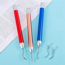 3-Delige LED-Wiedgereedschappen voor Vinyl, Vinyl-Wiedgereedschap met Licht met Pin en Haak, voor Knutselen, Silhouetten, Doe-Het-Zelvers
