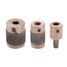 3 Pezzi Testa Smerigliatrice 1 Pollice 3/4 Pollici 1/4 di Pollice Nucleo nel Ottone Grana Standard Smerigliatrice Vetro Smerigliato Testa per Pietra