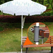 Patio Umbrella Holder,Deck Umbrella Clamp,Patio Umbrella Clamp,Balcony Umbrella Clamp,Deck Umbrella Holder Black+Gray