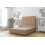 Comfort (3' Single, Latte) Comfort Denver Dumfries Divan Bed Base 2 Drawers Same Side 26" Strutted Headboard 2