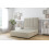 Comfort (4' Small Double, Cream) Comfort Denver Plush Divan Bed Base 2 Drawers Same Side 26" Strutted Headboard 2
