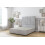 Comfort (4'6 Double, Sliver) Comfort Denver Naples Divan Bed Base 2 Drawers Same Side 26" Strutted Headboard 2