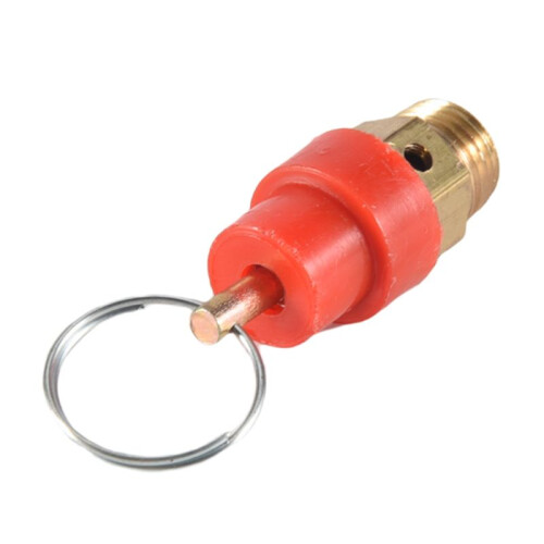 Soupape de pression, 1/4 PT, pour compresseurs d'air Rouge + or 1