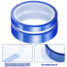 8Rolls 10&20mm Heat Resistant Tape, Heat Transfer Tape, Heat Tape Thermal Tape for Heat Transfer Sublimation Press