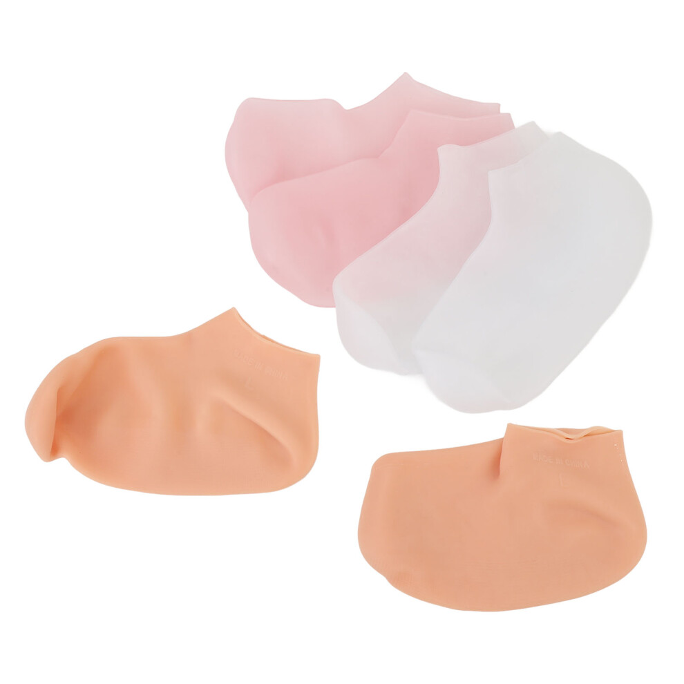 Silicone Moisturizing Socks 3 Pairs â Soft, Reusable, Slip-Resistant