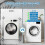 Anti Vibration Pads for Washing Machine with Strong Adsorption Suction Cup, 8 Pack Non-Slip Rubber Stabilizer Support 6