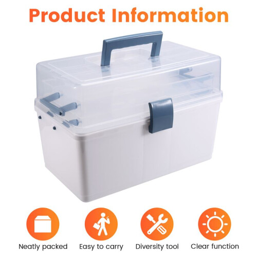 Portable Multifunctional Tool Box Hardware Storage Large Capacity Electrician Maintenance Toolbox Hardware Sorting Box 2