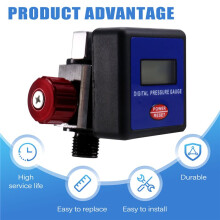 Spray Tool Pressure Regulating Gauge LCD Digital Display Air Pressure Meter Air Pressure Gauge Spray Tool Pressure Gauge