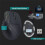 JOMAA Ergonomic Vertical Wireless Mouse with Function Adjustment Knob, 2.4G Dual-Mode Wireless Rechargeable Mouse White 6
