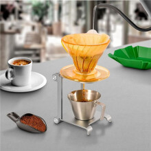 2X Foldable Coffee Drip Holder Aluminum Alloy Support Stand Espresso Portable Travel Outdoor Using Tool Rack