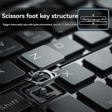 Clavier Pliable Sans Fil Portable Double Clavier Pliable Adapté Aux Ordinateurs Portables et Aux Téléphones Portables Noir