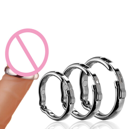 (M) Metal Cock Ring - Adjustable, Long-Lasting Enhancer 1