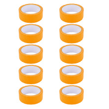 10 pièces de ruban de masquage orange, papier, adhérence élevée