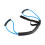 Blue Resistance Band 25LB Home Arm Strength Training with Handle 12