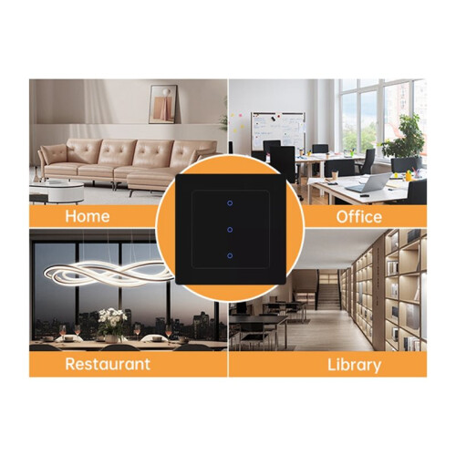 Tuya WiFi Light  App Remote Control with for Alexa  Home 3-Gang 2