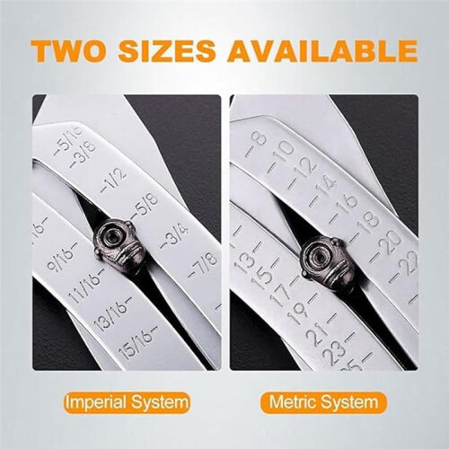 Portable Precision Thread Size Check Keychain - Bolt Size Finder Keychain, Portable Keychain 2