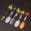 5 Boxed Composite Sequins Rotating Sequins Metal Hand-Cranked Copper Column Three Hook Lueya Bait Set 6.5g-7cm 4