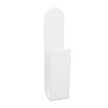 Gancho para sombrero de acrílico blanco, montado en la pared, autoadhesivo