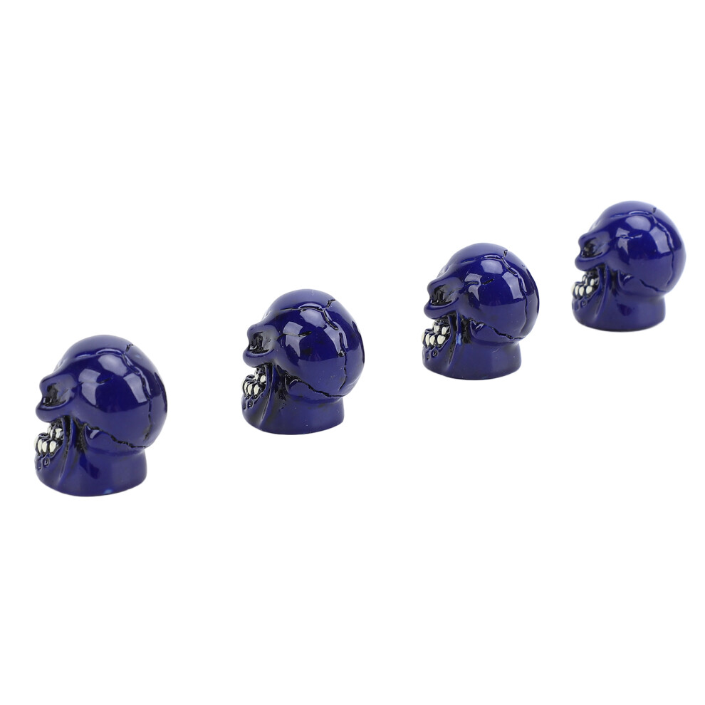 4Pcs Tire Valve Stem Caps Universal Dustproof Seal For Cars Bikes Dark/Blue 3071385130481