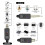 Microphone Wireless System Micphone Wireless Transmitter UHF Transmitter & Receiver for Dynamic/Condenser Microphon 6