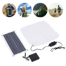 50W Portable Solar Panel & 20W Electric Blanket Battery Box for Camping