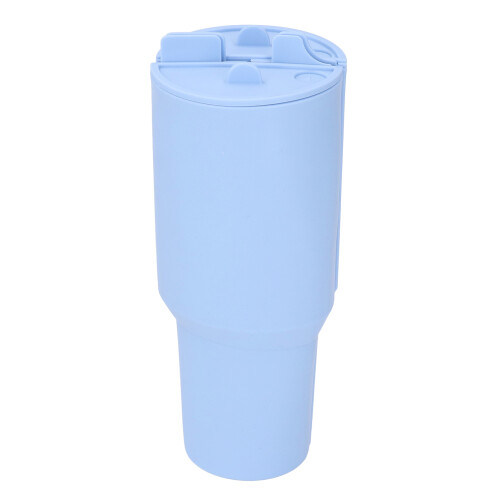 Large Light Blue 40oz Silicone Inner Cup Tray with Lid, 9x23.5cm 2