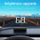 Display for Car, Car HUD Windshield Speedometer Projector with Speed,Automatic Light Sensing, for All Car Models 5