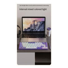 AJAZZ AK680 Gaming Mechanical Keyboard ABS Keycap 68 Keys Wired Keyboard Hot Swap for Pc Laptop White A