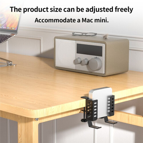 Multi-Functional Side Notebook Heat Dissipation Stand Desktop Computer Tablet Universal Storage Rack No Drilling White 1