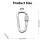 Screw Lock D-Shape Carabiner, Wear Resistant 1
