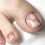 24pcs Daisy French False Toenails, Spring Summer Glossy 8