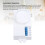 Microwave Radar Motion Switch 1200W 5.8GHz Ceiling Light Sensor, 90x41x39mm 10